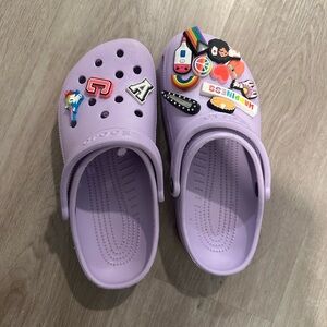 Purple crocs